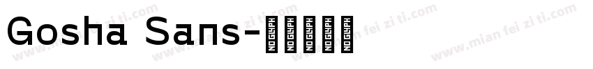 Gosha Sans字体转换